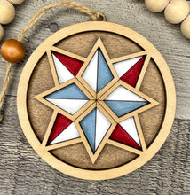 Load image into Gallery viewer, 7 New Quilt Block Ornaments - DIY