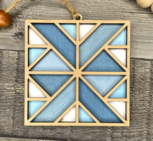 Load image into Gallery viewer, 7 New Quilt Block Ornaments - DIY