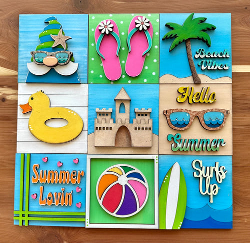 Summer Inserts for Ladder or Frames - Unpainted