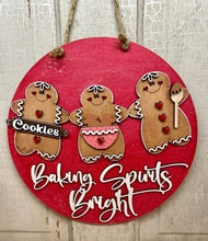 Load image into Gallery viewer, Baking Spirits Bright Door Hanger - DIY