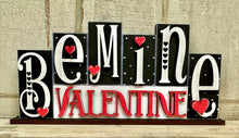 Load image into Gallery viewer, Valentine Block Sign - Unpainted - 4 Designs