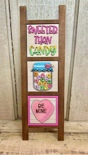 Interchangeable Valentine Candy Inserts for Ladder or Frames - Unpainted