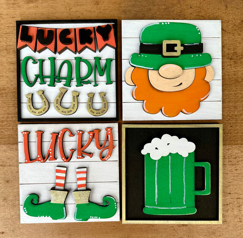 Interchangeable St. Patrick's Day Inserts for Ladder or Frames - Unpainted