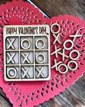 Load image into Gallery viewer, Personalized Valentine Tic Tac Toe (painted or unpainted)