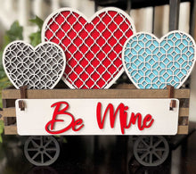 Load image into Gallery viewer, Be Mine Interchangeable Inserts (for Wagon or Shelf Sitter), unpainted
