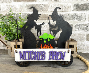Halloween Witch's Brew Interchangeable Inserts (for Wagon or Shelf Sitter), unpainted