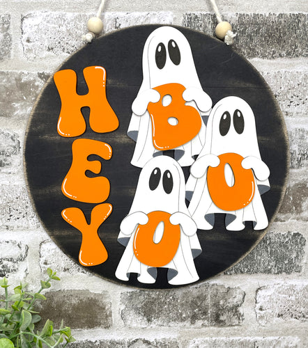 Hey BOO Door Hanger -Unpainted