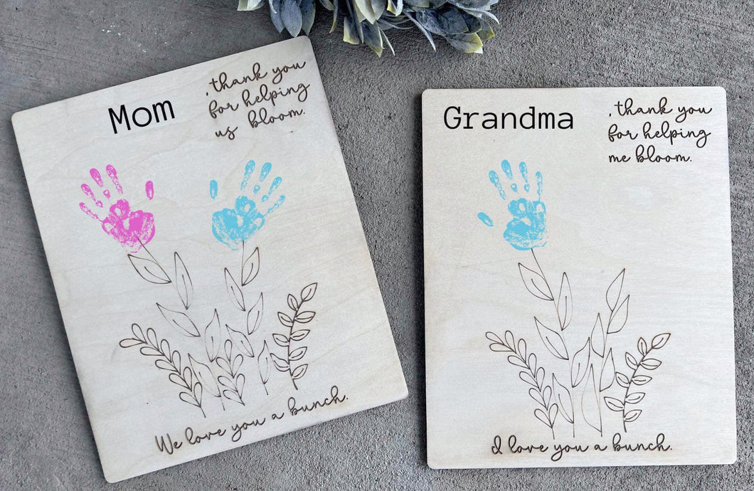 Handprint Signs for Mother's Day or Teachers