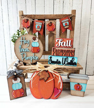 Load image into Gallery viewer, Fall Pumpkin  Tiered Tray -Unpainted - Pieces or Entire Set