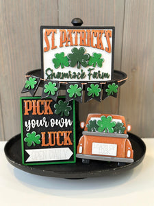 Shamrock Farm Tiered Tray - Unpainted - Choose a Piece or Entire Set