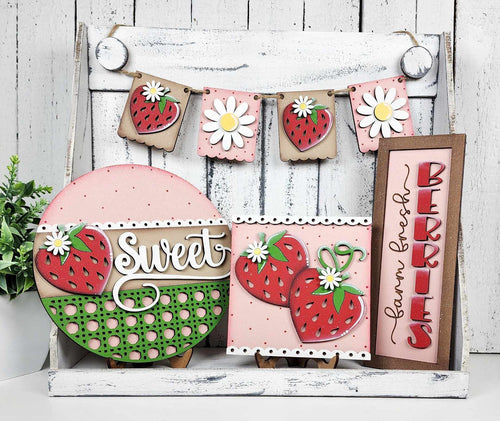 Berry Sweet Tiered Tray - Unpainted - Buy a Piece or Entire Set