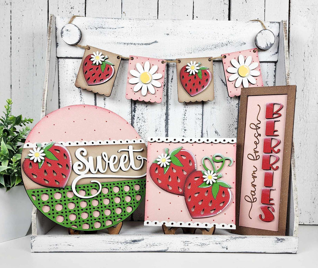 Berry Sweet Tiered Tray - Unpainted - Buy a Piece or Entire Set