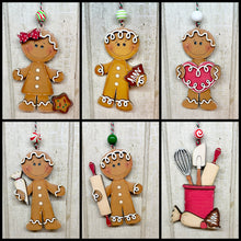 Load image into Gallery viewer, Baking Gingerbread Ornaments - Unpainted &amp; Unassembled