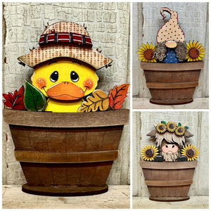 New TINY Fall Basket Inserts - Unpainted