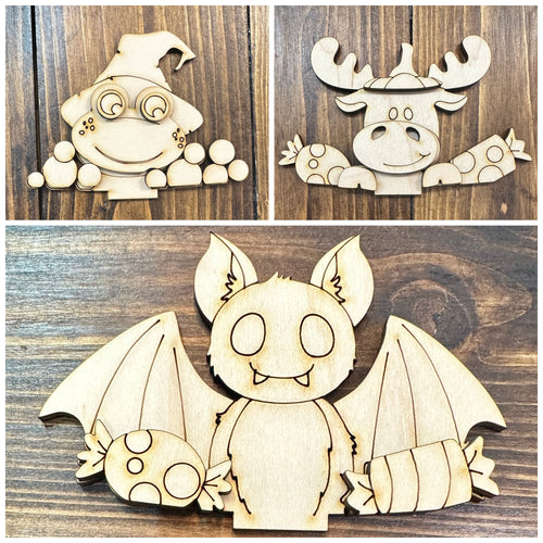 New Halloween TINY Basket Inserts - Unpainted