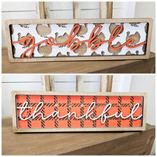 Load image into Gallery viewer, Chunky Thanksgiving Signs - Unpainted &amp; Unassembled
