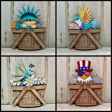 Load image into Gallery viewer, 5 New Tiny Basket Inserts  - Unpainted &amp; Unassembled