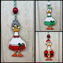 Load image into Gallery viewer, Christmas Goose Ornaments - Unpainted &amp; Unassembled