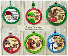 Load image into Gallery viewer, Christmas Tracker Ornaments - Unpainted - Scan to Track Santa on NORAD