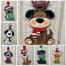 Load image into Gallery viewer, Fun Dog Ornaments  - Unpainted &amp; Unassembled