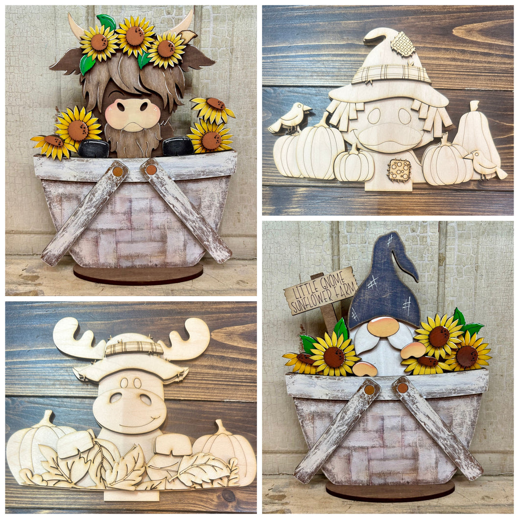 NEW Fall Basket Inserts - Unpainted