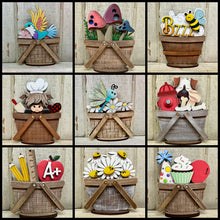 Load image into Gallery viewer, Everyday TINY Basket Inserts - Unpainted - 34 Designs