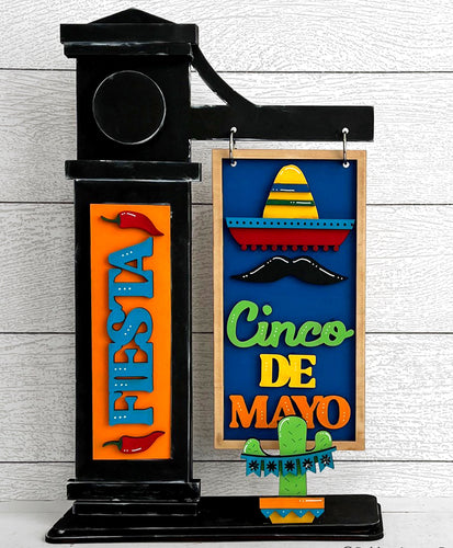 Cinco De Mayo Sign Post Insert - Unpainted