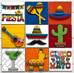 Cinco De Mayo Inserts for Ladder or Frames - Unpainted