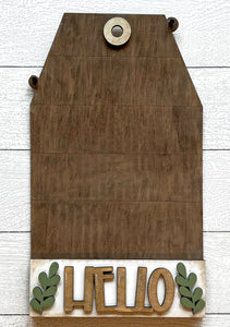Interchangeable Tag or Arch Door Hanger - Unpainted