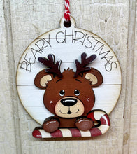 Load image into Gallery viewer, Christmas Bear Ornaments - Unpainted