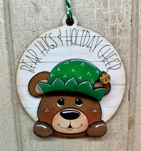 Load image into Gallery viewer, Christmas Bear Ornaments - Unpainted