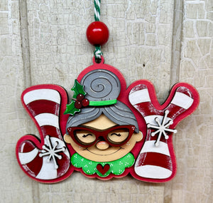 JOY Christmas Ornaments - Unpainted