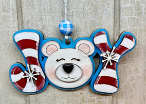 JOY Christmas Ornaments - Unpainted