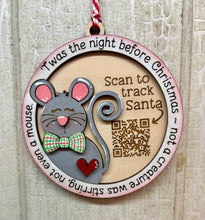 Load image into Gallery viewer, Christmas Tracker Ornaments - Unpainted - Scan to Track Santa on NORAD