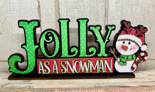 Jolly as a Snowman Sitter  - Unpainted & Unassembled