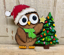 Load image into Gallery viewer, Christmas Owls  - Unpainted &amp; Unassembled