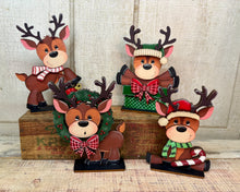 Load image into Gallery viewer, Christmas Reindeer  - Unpainted &amp; Unassembled