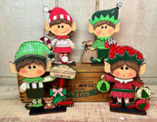 Load image into Gallery viewer, Christmas Elves  - Unpainted &amp; Unassembled