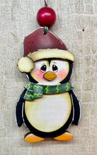 Load image into Gallery viewer, Christmas Penguin Ornaments  - Unpainted &amp; Unassembled