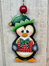 Load image into Gallery viewer, Christmas Penguin Ornaments  - Unpainted &amp; Unassembled