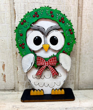 Load image into Gallery viewer, Christmas Owls  - Unpainted &amp; Unassembled