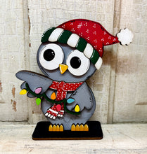 Load image into Gallery viewer, Christmas Owls  - Unpainted &amp; Unassembled