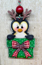Load image into Gallery viewer, Christmas Penguin Ornaments  - Unpainted &amp; Unassembled