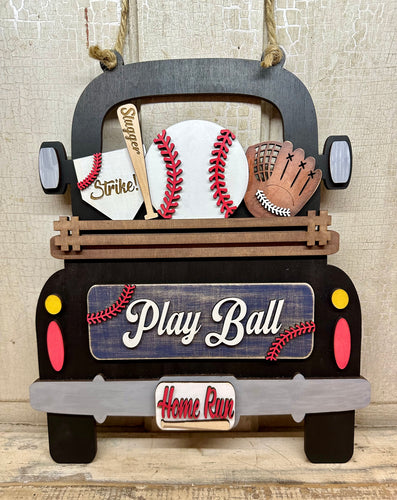 Baseball Insert for Truck Shelf Sitter or Hanger (Truck NOT included, sold separately)