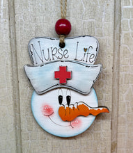 Load image into Gallery viewer, Christmas Occupation Snowman Ornaments  - Unpainted &amp; Unassembled