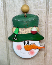 Load image into Gallery viewer, Christmas Occupation Snowman Ornaments  - Unpainted &amp; Unassembled