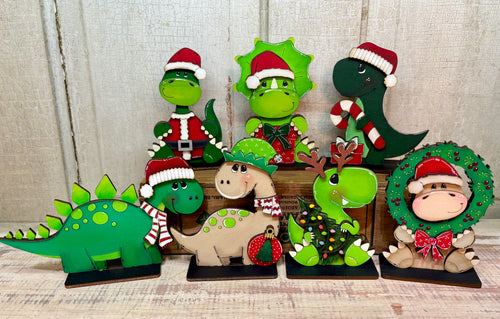 Christmas Dinosaurs  - Unpainted & Unassembled