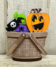 Load image into Gallery viewer, Fall, Halloween &amp; Thanksgiving TINY Basket Inserts - Unpainted