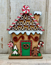 Load image into Gallery viewer, Gingerbread Candy Houses  - Unpainted &amp; Unassembled