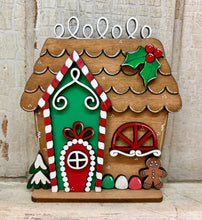 Load image into Gallery viewer, Gingerbread Candy Houses  - Unpainted &amp; Unassembled